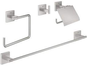 GROHE Start Cube súprava doplnkov do kúpeľne 4v1, Supersteel, 41115DC0