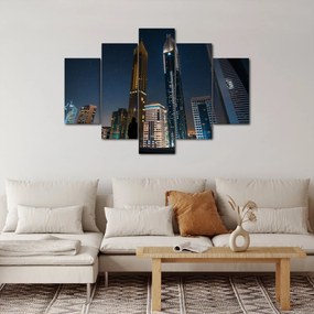 Obraz nočného mesta (150x105 cm)