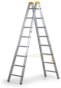 Hliníkové štafle ALVE FORTE, 2x8 priečok, výška 2,29 m
