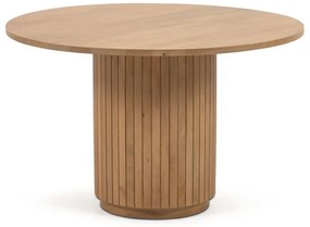 Okrúhly jedálenský stôl z mangového dreva v prírodnej farbe ø 120 cm Licia – Kave Home