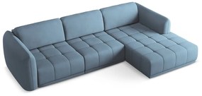 Svetlomodrá rohová pohovka (pravý roh) Hoku – Makamii