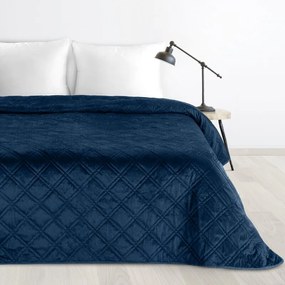 Dekorstudio Zamatový prehoz na posteľ LUIZ8 v granátovomodrej farbe Rozmer prehozu (šírka x dĺžka): 200x220cm