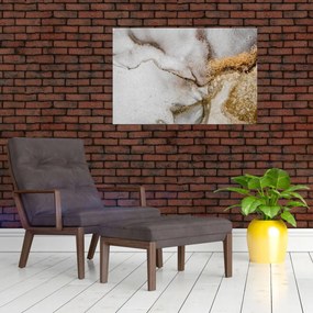 Obraz - Mramorový atrament (90x60 cm)