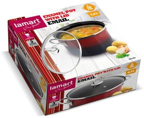 LAMART LT1183 Kastról 22 cm SMALT EMAIL 42003343