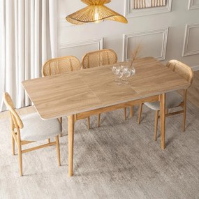 PROXIMA.store - Rozkladací jedálenský stôl Samer 120 cm FARBA: dub, FARBA NÔH: dub