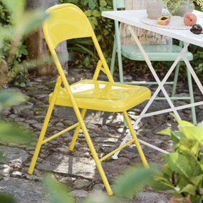 Ib Laursen Skladacia stolička Metal Yellow
