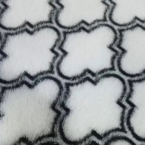 Protišmykový koberec DECOR biely / sivý 1