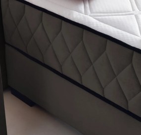 Posteľ Reve 160x200 cm, blatistá hnedá látka