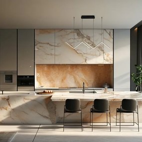 LED Luster na lanku VERTE 2xLED/11W/230V čierna