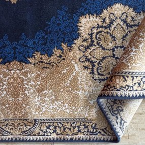 Koberec Exkluzívny Qum Silk 02 modrý