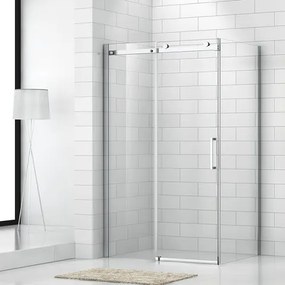 Roltechnik Outlet Posuvné sprchové dvere OBZD2 a pevná stena OBZB - bez vaničky ROTH-Variant: šírka dverí: 120 cm, šírka pevnej steny: 90 cm - (OBZD2…