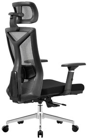 Kancelárska ergonomická stolička Neoseat MARCO — látka, čierna, nosnosť 150 kg