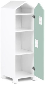 Detská skriňa domček 126 cm - mentol