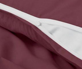 Posteľná bielizeň z perkálu, bordovočervená, štandardná veľkosť