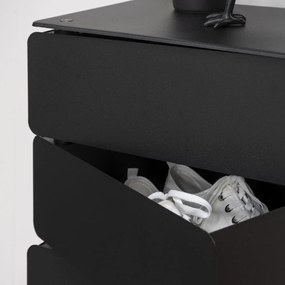 Čierna kovová komoda 37x72,5 cm Joey – Spinder Design