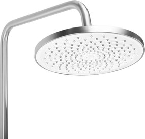 Rea Ontario, sprchový set nástenný s dažďovou sprchou, brúsená oceľ, REA-P5506