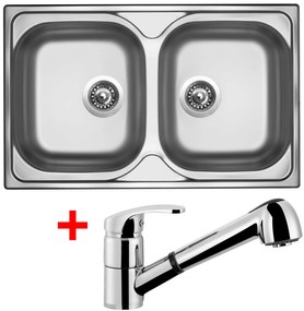 Set Sinks CLASSIC 800 DUO V matný + LEGENDA S