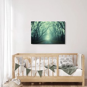 Obraz - Cesta s alejou stromov (90x60 cm)