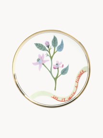 Ručne vyrobený porcelánový dezertný tanier Botanica