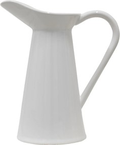 Biely keramický retro džbán - 23*13*25 cm