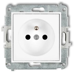 Zásuvka jednoduchá Z/U biela MGP-1ZP mini