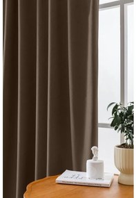 Tmavý zatemňovací záves VELVET 140x270 cm Zavesenie: Riasiaca páska