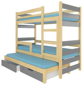 Poschodová detská posteľ 180x75 cm. Akcia -20%. Vlastná spoľahlivá doprava až k Vám domov. 1052304