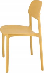 Plastová stolička LARA žltá
