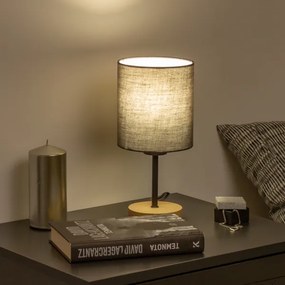 Brilagi - Stolná lampa NUBILA WOOD 1xE27/25W/230V dub/antracit