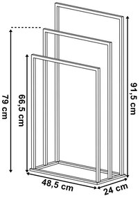 Stojan na uteráky s 3 ramenami Tire white