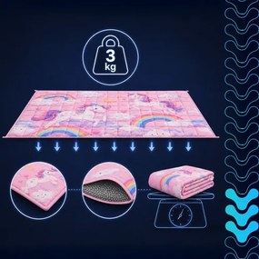 Senzorická deka s jednorožcami 3 kg – 100 x 150 cm