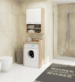 Kúpeľňová skrinka FIN H934 W64 2D 1P dub sonoma / biela