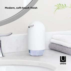 Biely plastový dávkovač mydla 230 ml Touch – Umbra