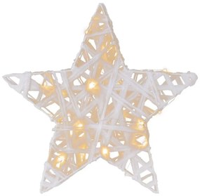 Trblietavá hviezda, teplá biela, 20 LED, Ø 30 cm