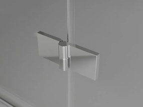 Mexen, Mexen Mist H T sklopný sprchový kút pravý 120 x 75 cm, priehľadný, chróm - 8A5T-120-075-01-00-P