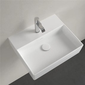 VILLEROY &amp; BOCH Memento 2.0 závesné umývadlo s otvorom, bez prepadu, 500 x 420 mm, biela alpská, 4A225101