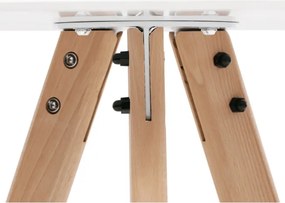 Jedálenský stôl DT-320 biely / naturálny
