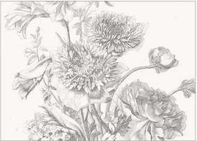 Vliesová tapeta Engraved Flowers