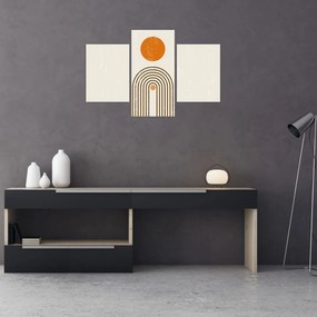 Obraz - Hnedé oblúky (90x60 cm)
