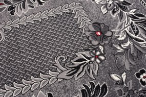 TA Koberec 7192B DARK GRAY CHEAP PP CRM Sivý Obdĺžnikový Rozmer: 100x150 cm