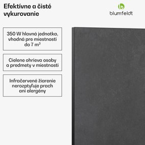 Blumfeldt Heat Square, Infračervené vykurovanie, WiFi ovládanie, 350 W, IP44