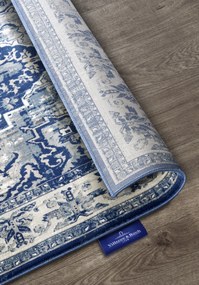 Villeroy & Boch, Kusový koberec Villeroy & Boch 106123 Blue, Cream, 120x170, modrá, obývacia izba