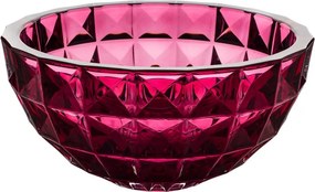 KRIŠTÁĽOVÁ MISKA BOHEMIA DIAMOND PINK 280 MM