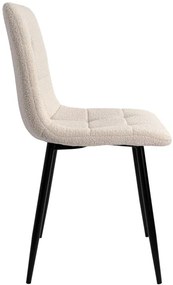 Jedálenská stolička DENVER boucle, čierna / béžová