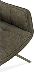 Zelené čalúnené jedálenské kreslá v súprave 2 ks Keiko – Marckeric