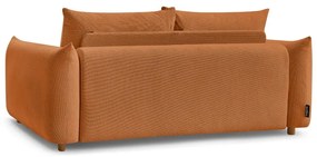 Oranžová rozkladacia pohovka 234 cm Ernest – Bobochic Paris