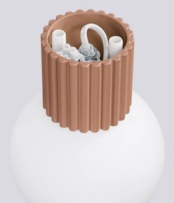 Svetlohnedé nástenné svietidlo ø 12 cm Orbital – Sollux