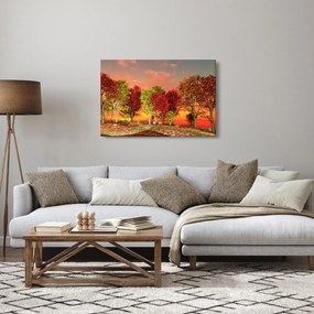 Obraz - Farebné stromy (90x60 cm)