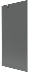 Mexen Next vaňová zástena jednokrídlová 90 x 150 cm, Grafitová čierna, Chrómová - 895-090-000-00-40-01