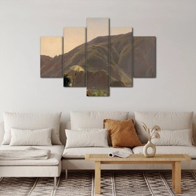 Obraz - Jules Coignet, View of Bozen with a Painter, reprodukcia (150x105 cm)